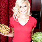 First pic of Naughty Mag - Madison Hart - Babyfaced Madison JUST turned 18, so she's spreading her pink slit for you.