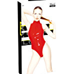 Fourth pic of K&oslash;b R&oslash;d Vinyl Body med Krave og 2-vejs Lynl&aring;s - Body og Teddy