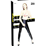 Fourth pic of K&oslash;b Vinyl Leggings med Stretch og Bundl&oslash;s - Bukser og Leggings