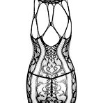 Third pic of K&oslash;b NO:XQSE Net kjole med blonde m&oslash;nster - Kjoler