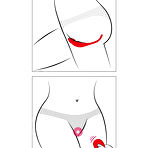 Third pic of K&oslash;b Sweet Smile Fjernbetjent Lay-on Trusse Vibrator - Klitoris Vibrator