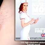 Fourth pic of British nurse Fire Girl is a skinny cougar who loves to play with her shaved pussy - Mature.nl