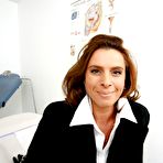 First pic of vangoren - hot german milf Susi fucks dildo and masturbate in doctor studio