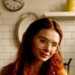 First pic of Kari Pitinova Hot Busty Redhead with Glasses
