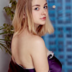 Second pic of Daniel Sea Purple Silk Lingerie for Met Art - Cherry Nudes