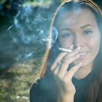 Third pic of Russian Smokers | Beautiful Yulia is smoking all white cigarette