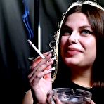 Second pic of Russian Smokers | Smoking white 120mm cigarette and spitting with Anastasia