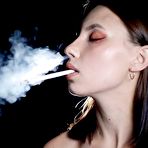 First pic of Russian Smokers | Smoking two all white cigs in the studio