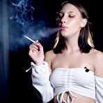 Third pic of Russian Smokers | Smoking two all white cigs in the studio