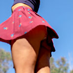 Fourth pic of Hairy pussy girl upskirt outdoors | The Hairy Lady Blog