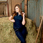 First pic of Honour May enjoys a wild fuck in the hay with the stable boy