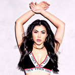 Fourth pic of Valentina Nappi Exotic Lingerie Model in a Bed of Roses