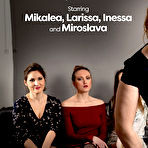 Fourth pic of After some champagne these four lesbian mature housewives get a taste of each other. - Mature.nl