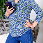 First pic of Hot British MILF Lucy Love with her small tits with large nipples masturbates at home - Mature.nl