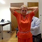Fourth pic of bound-ticklish-girl | Isabel - Escaped prisoner in the office Part 1 of 8