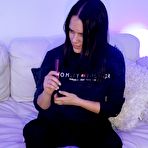 First pic of eurocoeds - Teen Rosalina Vibing And Fingering Her Young Pussy On The White Casting Couch Rfo