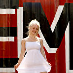 First pic of Watch Kylie Shay exposing her big boobs, striping the white dress in the bedroom