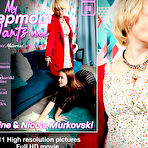 Fourth pic of Mature Nadine seduces her small breasted teen stepdaughter Nicole Murkovski into hot lesbian sex - Mature.nl