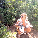 Fourth pic of Leidy De Leon is a hot German MILF that loves to fuck and suck with strangers in the woods - Mature.nl