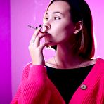 Second pic of Russian Smokers | Beautiful Yulia is smoking 120mm cork cigarette