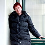 First pic of Horny BBW Redhead Masturbates On The Balcony &ndash; UK Wives Pics