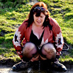 Fourth pic of Wife gets took to a barn so a farmer can give her a good fuck &ndash; UK Wives Pics