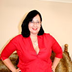 First pic of Mature BBW Brunette In Stockings Fucks Herself With A Dildo – UK Wives Pics