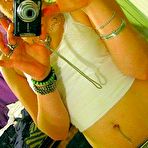 Third pic of Scene girlfriends posing and teasing on cam