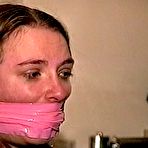 Fourth pic of tied-and-gagged.com | 25 Yr OLD NEWS PAPER REPORTER IS HANDGAGGED, F0RCED TO LICK AND SMELL WRISTS, STINKY SOCK STUFFED IN HER MOUTH & ROPE GAGGED, SELF HANDGAG & BONDAGE TAPE WRAP GAGGED