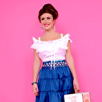 First pic of Kelly Hall Strip Hiking Pinup WOW - Cherry Nudes