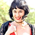 Second pic of Olive Glass Sexy Milf in a Red Dress