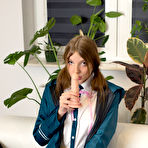 First pic of   Lymia Marks Fucks Her Creamy Pussy In Uniform | Nu Cosplay