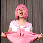 First pic of   Anime Succubus Schoolgirl, Rada Brewer, Fucks Herself With Big Toy | Nu Cosplay