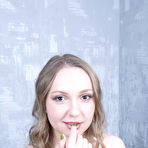 First pic of   Nika turns around and bends over and fingers her pussy for the camera | Baberotica