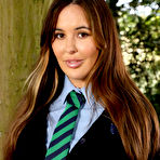 First pic of Gracie Adams Takes off her Uniform Outside