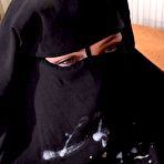 Fourth pic of Black niqab and big black dildo | Sex With Muslims