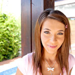 Fourth pic of Gorgeous petite teen Alexis Brill teases with her sweet ass -  - Spank It Now!