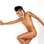 Second pic of Beautiful ebony babe Skin Diamond spreading her sweet ass -  - Spank It Now!