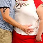 Fourth pic of Big tattoed whore lifting her legs high for a hard fuck -  - Spank It Now!