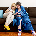 First pic of A hard threesome with a toyboy masseur, horny grandma Sharon Amore & her mature stepdaughter Nadine - Mature.nl