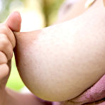 Second pic of Ren Hairy Meaty Pussy Outdoors Abby Winters - Curvy Erotic