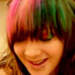 Fourth pic of Alternative babe shows off her pierced lips