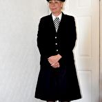 First pic of Skinny Milf dresses as a Police officer and then shows you her wet little cunt &ndash; Bare Milfs