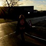 Fourth pic of Mature UK Milf flashes her bald cunt in the park and then sucks a trucker dry at a truck stop &ndash; Bare Milfs