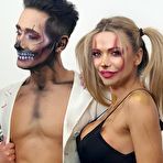 Second pic of Shalina in day of the dead costume fucking like a crazed bitch – Bare Milfs