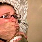 First pic of tied-and-gagged.com | 25 Yr OLD NEWS PAPER REPORTER MOUTH STUFFED, HANDGAGGED, WRAP TAPE GAGGED, PROTESTING, BAREFOOT, HANDS, FEET & TOES TIED WITH BLACK PLASTIC ZIP TIES (D74-17)