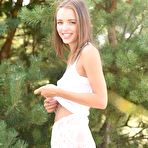 First pic of Sweet teen Maxa unveils her tan lined body while going totally naked in the outdoors - SMUT.pics