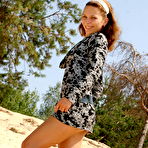 First pic of NuDolls Petrina in Sexy sand bath