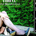 Fourth pic of Skinny masturbating British MILF Toni G. flashes, teases & plays with her shaved pussy & small tits - Mature.nl