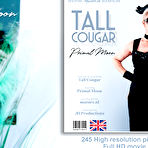 Fourth pic of Masturbating tall British cougar Primal Moon loves to play with her big pussylips - Mature.nl